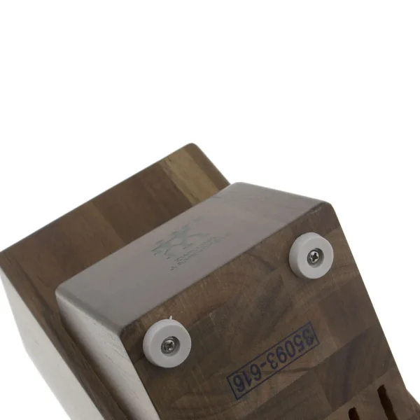 ZWILLING Empty Knife Blocks*Acacia, Acacia, Twin Knife Block Empty Brown