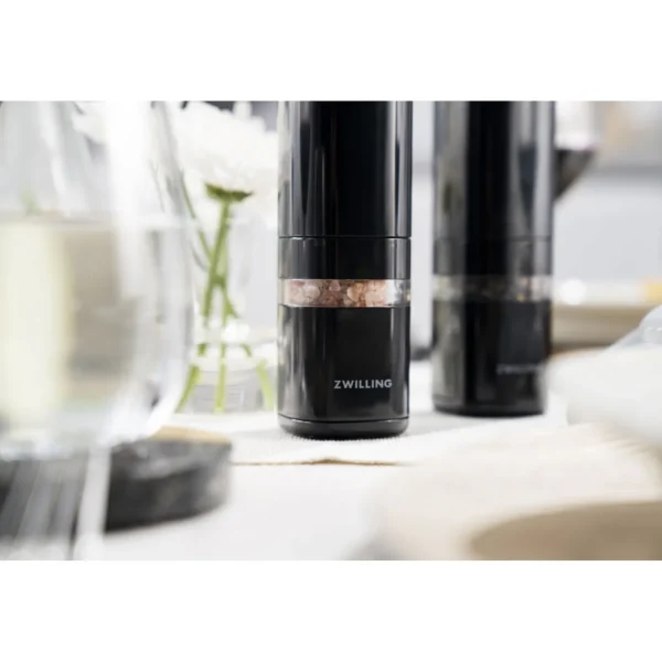 ZWILLING Salt & Pepper Grinder*Electric Salt/Pepper Mill, Black Matte