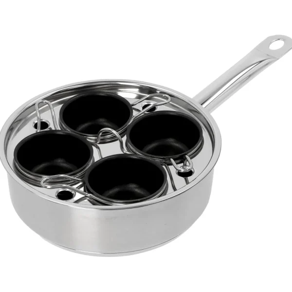 DEMEYERE Specialty Cookware*Four-Cup Egg Poacher Set Silver