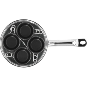 DEMEYERE Specialty Cookware*Four-Cup Egg Poacher Set Silver