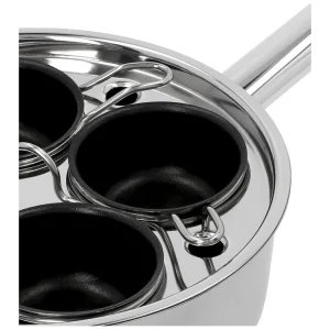 DEMEYERE Specialty Cookware*Four-Cup Egg Poacher Set Silver