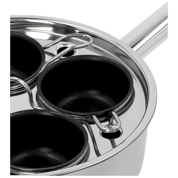 DEMEYERE Specialty Cookware*Four-Cup Egg Poacher Set Silver