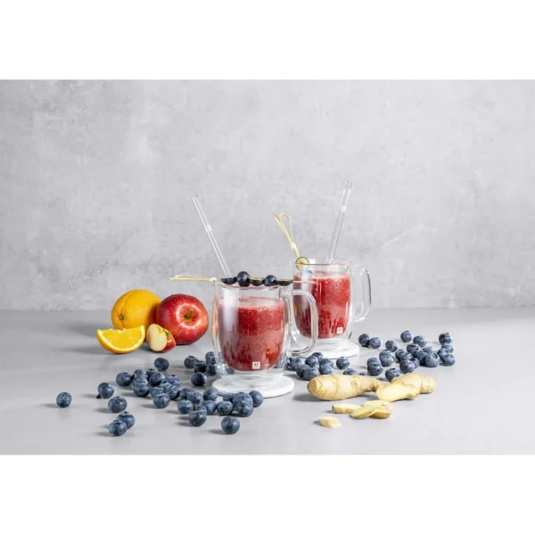 ZWILLING Straws*Glass Straw - Clear - Straight Set Transparent
