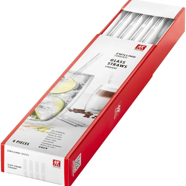 ZWILLING Straws*Glass Straw - Clear - Straight Set Transparent