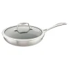 ZWILLING Skillets*9.5-Inch, 18/10 Stainless Steel, Non-Stick, Frying Pan With Glass Lid
