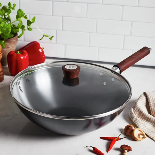 ZWILLING Woks*12-Inch, Carbon Steel, Wok, Black Matte