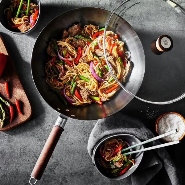 ZWILLING Woks*12-Inch, Carbon Steel, Wok, Black Matte