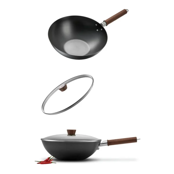 ZWILLING Woks*12-Inch, Carbon Steel, Wok, Black Matte