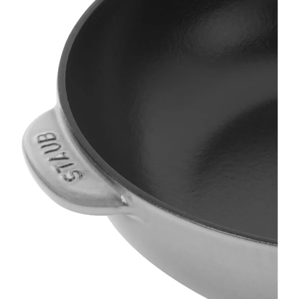STAUB Skillets*10-Inch, Daily Pan With Glass Lid, Graphite Grey