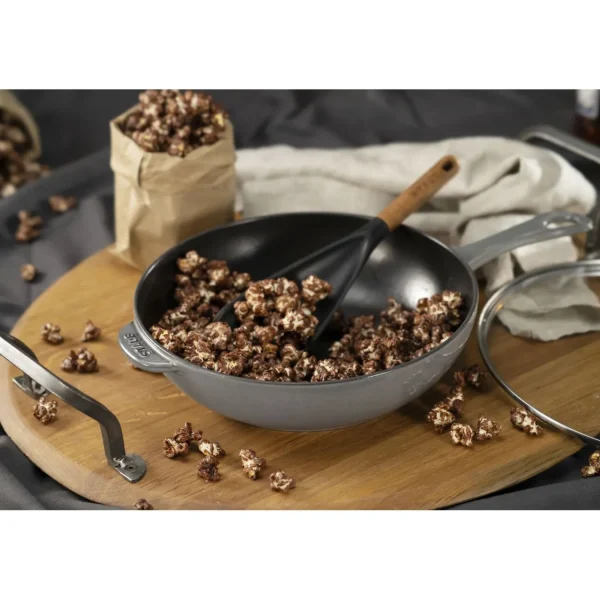 STAUB Skillets*10-Inch, Daily Pan With Glass Lid, Graphite Grey