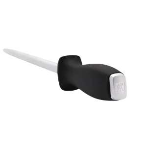 ZWILLING Knife Sharpeners*12.25 Inch, Double Cut Honing Steel With Plastic Handle Black Matte