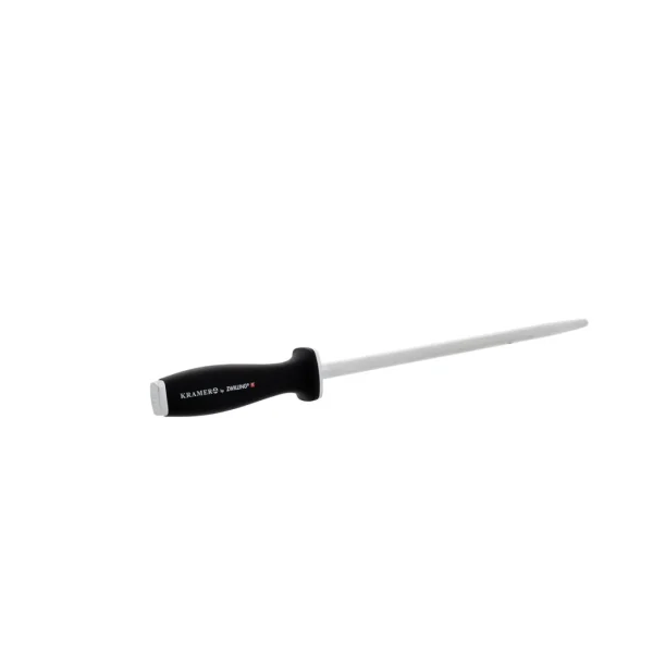 ZWILLING Knife Sharpeners*12.25 Inch, Double Cut Honing Steel With Plastic Handle Black Matte