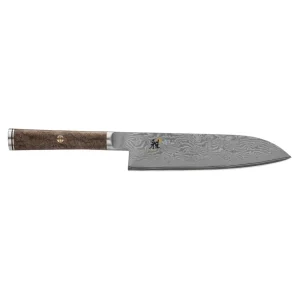 MIYABI Santoku Knives*5.5-Inch, Fine Edge Santoku Knife Brown