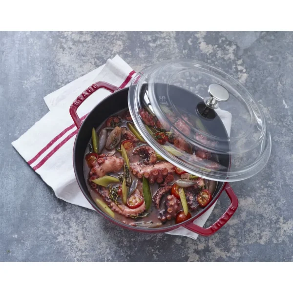 STAUB Cookware Lids*11-Inch Glass Domed Lid Transparent