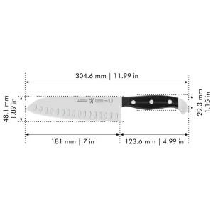 HENCKELS Santoku Knives*7-Inch, Hollow Edge Santoku Knife