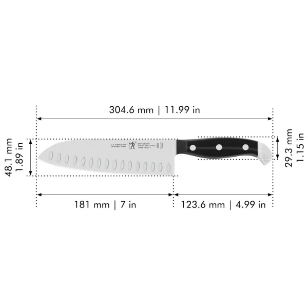 HENCKELS Santoku Knives*7-Inch, Hollow Edge Santoku Knife
