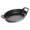 STAUB Baking Dishes*9.5-Inch, Oval, Baking Dish, Graphite Grey