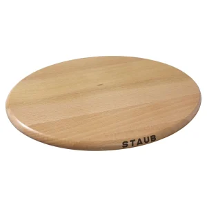 STAUB Trivets*11.25 Inch, Oval, Magnetic Wood Trivet, Brown