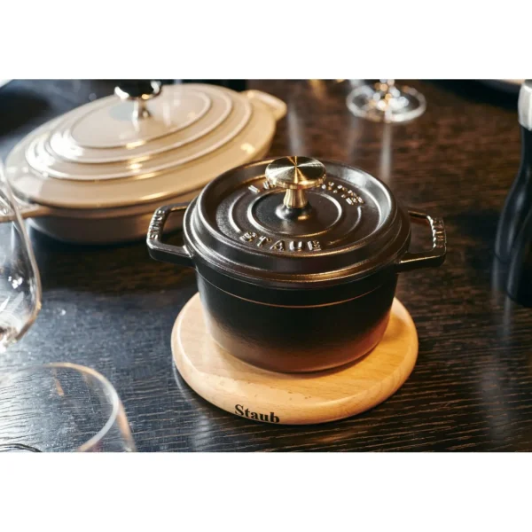 ZWILLING Trivets*6-Inch, Round, Magnetic Wood Trivet, Brown