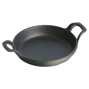STAUB Baking Dishes*4.5-Inch, Round, Mini Gratin Baking Dish, Black Matte