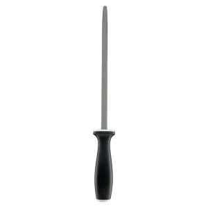 MIYABI Knife Sharpeners*10-Inch, Sharpening Steel Black Matte