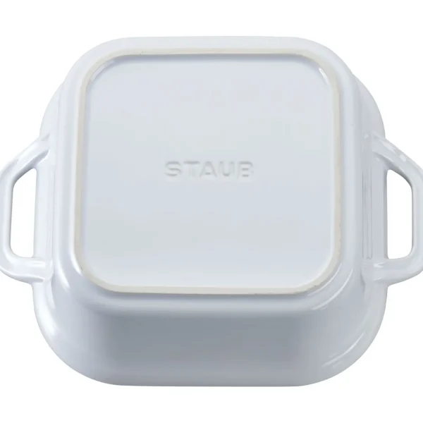 STAUB Baking Dishes*9-Inch, Square, Covered Baking Dish, White