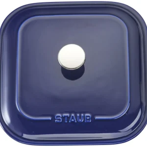 STAUB Baking Dishes*9-Inch, Square, Covered Baking Dish, Dark Blue