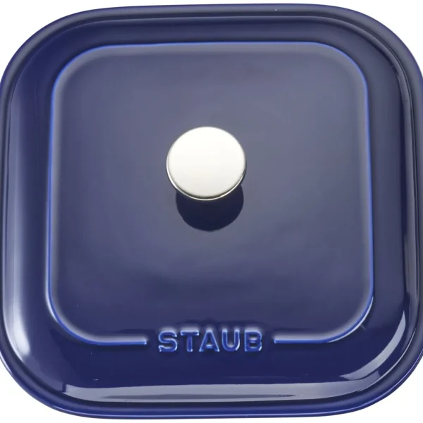 STAUB Baking Dishes*9-Inch, Square, Covered Baking Dish, Dark Blue