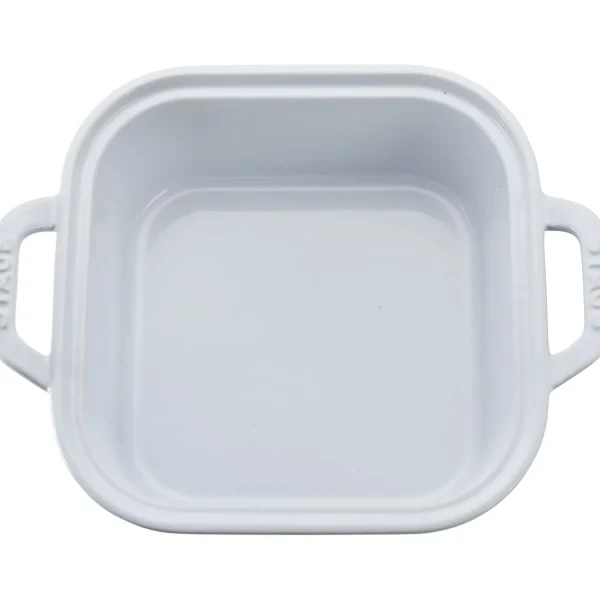 STAUB Baking Dishes*9-Inch, Square, Covered Baking Dish, White