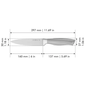 HENCKELS Utility Knives*6-Inch Utility Knife, Fine Edge Silver