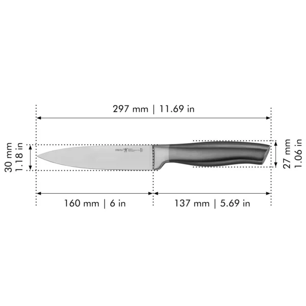 HENCKELS Utility Knives*6-Inch Utility Knife, Fine Edge Graphite Grey