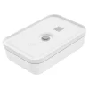 ZWILLING Vaccum Lunch Boxes*L Flat Vacuum Lunch Box, Plastic, White-Grey