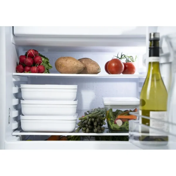 ZWILLING Vaccum Lunch Boxes*L Flat Vacuum Lunch Box, Plastic, White-Grey
