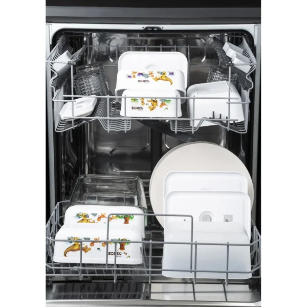 ZWILLING Vaccum Lunch Boxes*Large Dinos Vacuum Lunch Box, Plastic, White-Grey