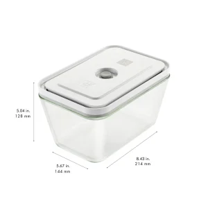 ZWILLING Vacuum Seal Containers*Large Vacuum Container, Glass, Grey