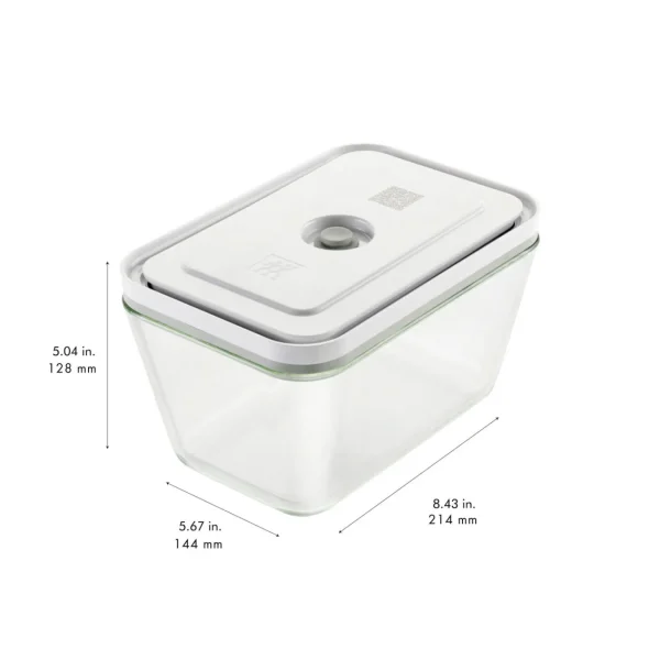 ZWILLING Vacuum Seal Containers*Large Vacuum Container, Glass, Grey