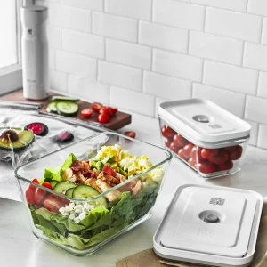 ZWILLING Vacuum Seal Containers*Large Vacuum Container, Glass, Grey