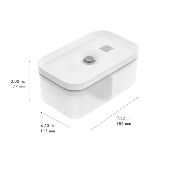 ZWILLING Vaccum Lunch Boxes*Medium Vacuum Lunch Box, Plastic, Semitransparent-Grey