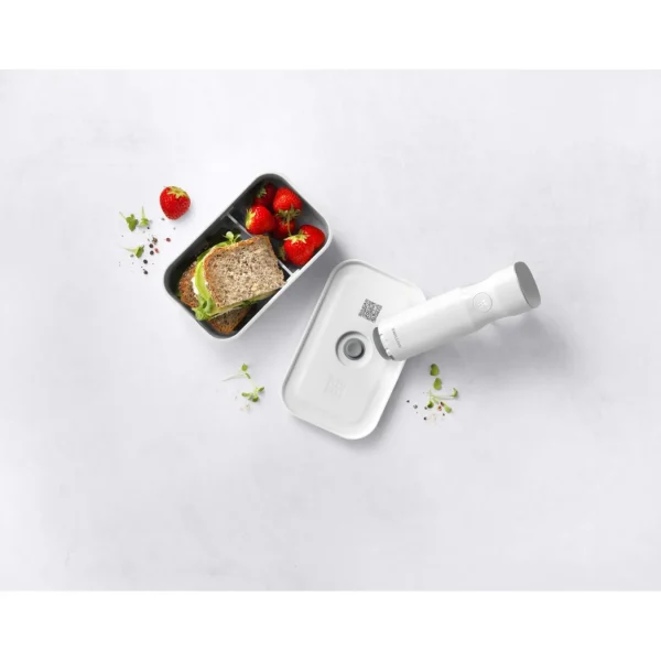 ZWILLING Vaccum Lunch Boxes*Medium Vacuum Lunch Box, Plastic, White-Grey