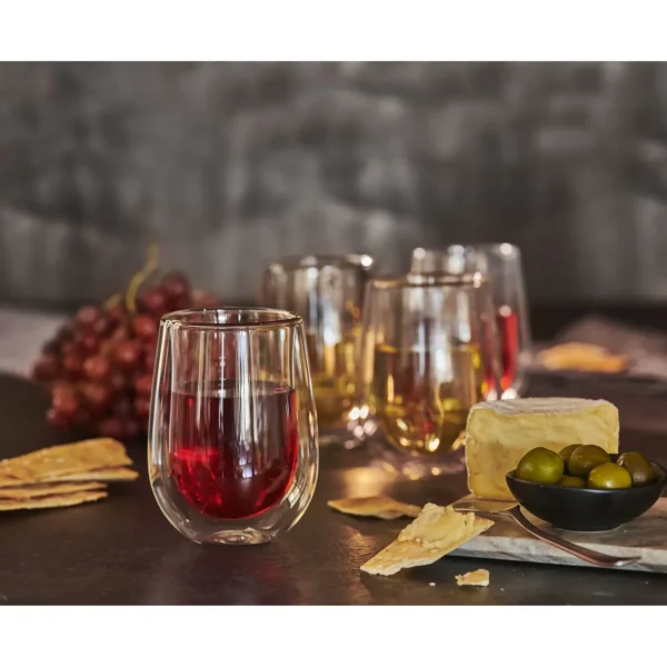 ZWILLING Glassware*10-Oz / 2-Pc  Stemless White Wine Glass Transparent