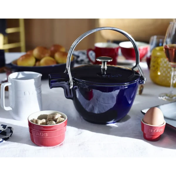 STAUB Tea Kettles*42.5 Oz, Round, Tea Kettle, Dark Blue