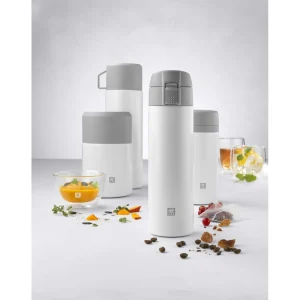 ZWILLING Thermo Flasks*15-Oz  Travel Bottle White-Grey
