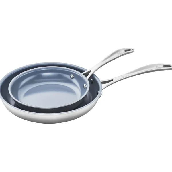 ZWILLING Cookware Sets*2-Pc, 18/10 Stainless Steel, Non-Stick, Frying Pan Set Silver