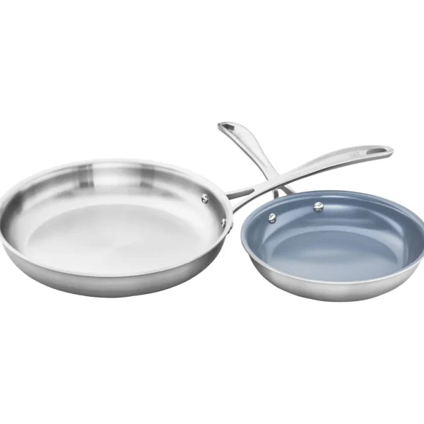 ZWILLING Cookware Sets*2-Pc, 18/10 Stainless Steel, Non-Stick, Frying Pan Set Silver