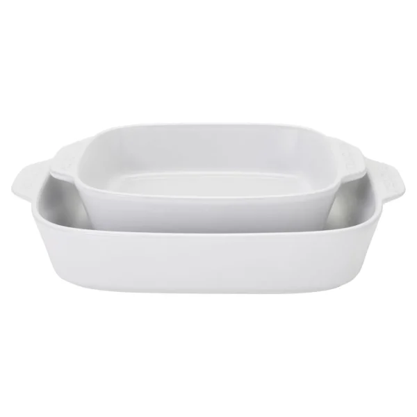 HENCKELS Cake Pans*8-Pc, Bakeware Set, White