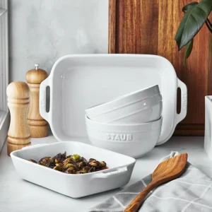 STAUB Bowls*4-Pc, Baking And Bowl Set, White