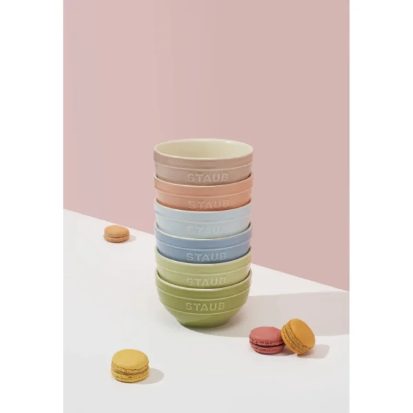STAUB Dessert Bowls*6-Pc, Bowl Set Macaron, Mixed Colors