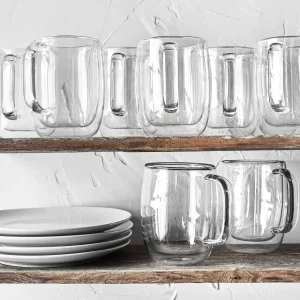 ZWILLING Mugs*8-Pc  Coffee Glass Mug Set Transparent