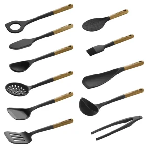 STAUB Kitchen Utensil Sets*11-Pc Complete Set, Silicone Black Matte