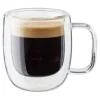 ZWILLING Glassware*2-Pc Espresso Glass Mug Set, Double Wall Transparent